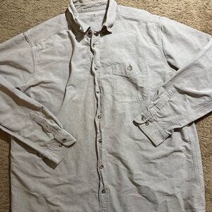 Guide Series Men’s Long Sleeve Button Down Shirt Tan Color Size 2XLT 100% Cotton